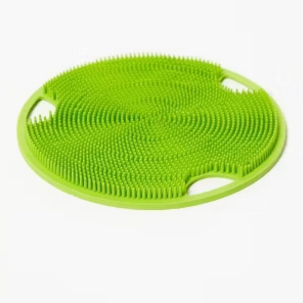 NEW Boie Green Flat Body Scrubber